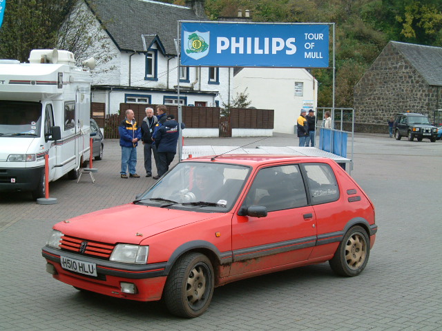 These are my old favourites my first 16 valve 205 GTI on the left built in